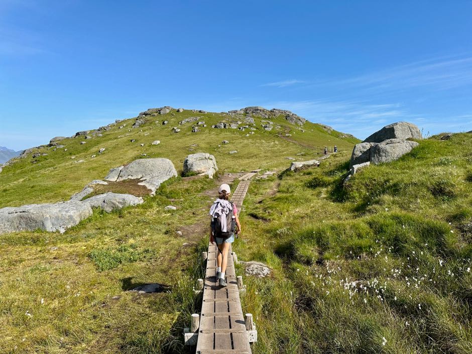 randonnée lofoten famille