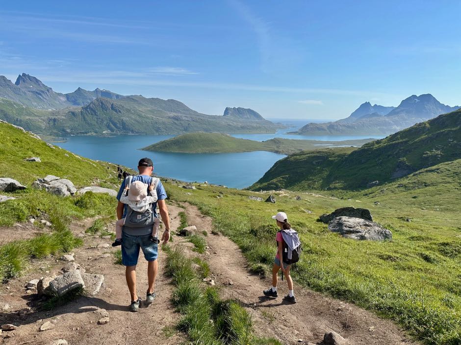 randonnée lofoten famille