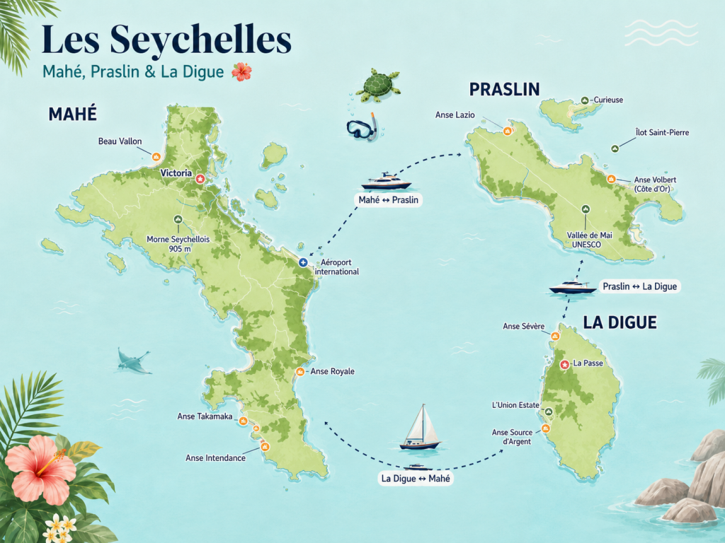 itineraire 15 jours aux seychelles